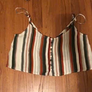 Cropped Striped Top